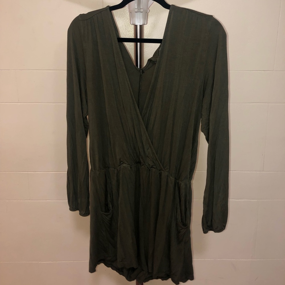 Olive green romper
